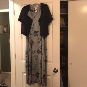 Strapless dress with jacket
